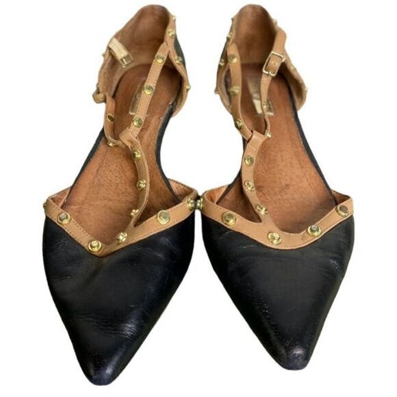 #307 HALOGEN Stud Strap Flats - Picture 1 of 6